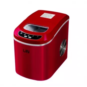 Draagbare ijsblokjesmachine LIN ICE PRO-R12 rood