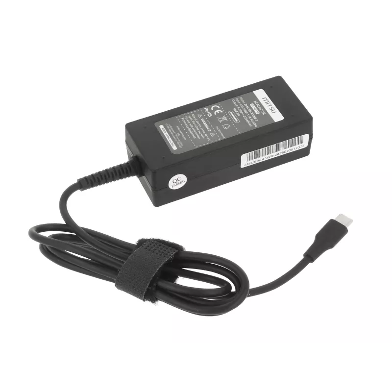Laptopvoeding 45W USB-C 5V-9V-12V-15V/3A, 20V/2,25A PD