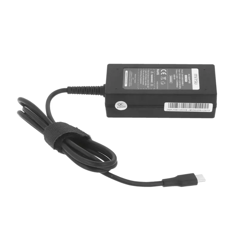 Laptopvoeding 45W USB-C 5V-9V-12V-15V/3A, 20V/2,25A PD