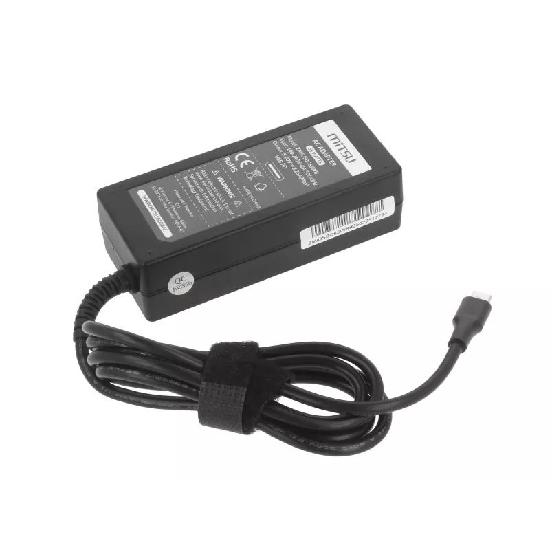 Laptopvoeding 65W USB-C 5V-9V-12V-15V-20V/3A, 20V/3,25A PD