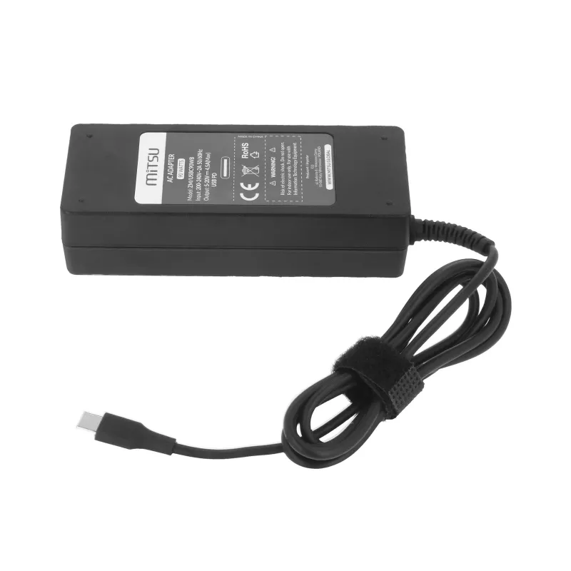 Laptopvoeding 90W USB-C 5V-9V-12V-15V/3A, 20V/4.5A PD