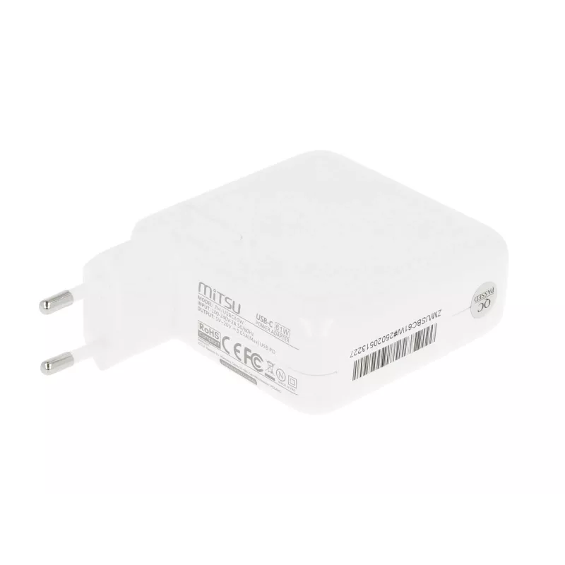 Laptopvoeding 61W USB-C 5V-9V-12V-15V-20V-20,3V/3A PD