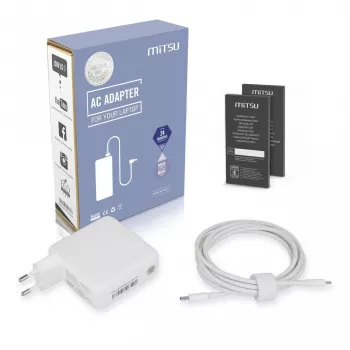 Laptopvoeding 67W USB-C 5V-9V-12V-15V/3A, 20V/3.35A PD