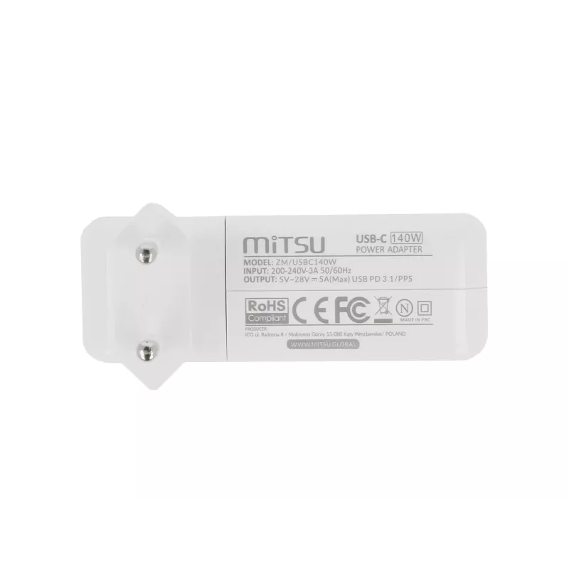 Laptopvoeding / oplader 100W USB-C 5V-9V-12V-15V/3A, 20V-28V/5A PD