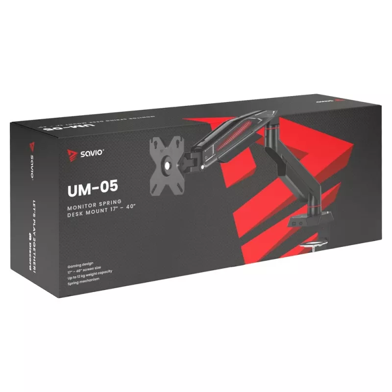Savio UM-05 beeldscherm zwart