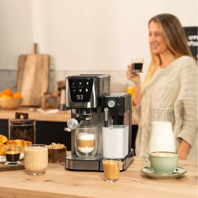 Cecotec koffiemachine | Power Espresso 20 Cream | pompdruk 20 bar | geïntegreerde melkopschuimer | halfautomatisch | 1350 W