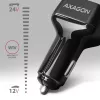 AXAGON PWC-PQ38 38W autolader 2x poort USB-A+C