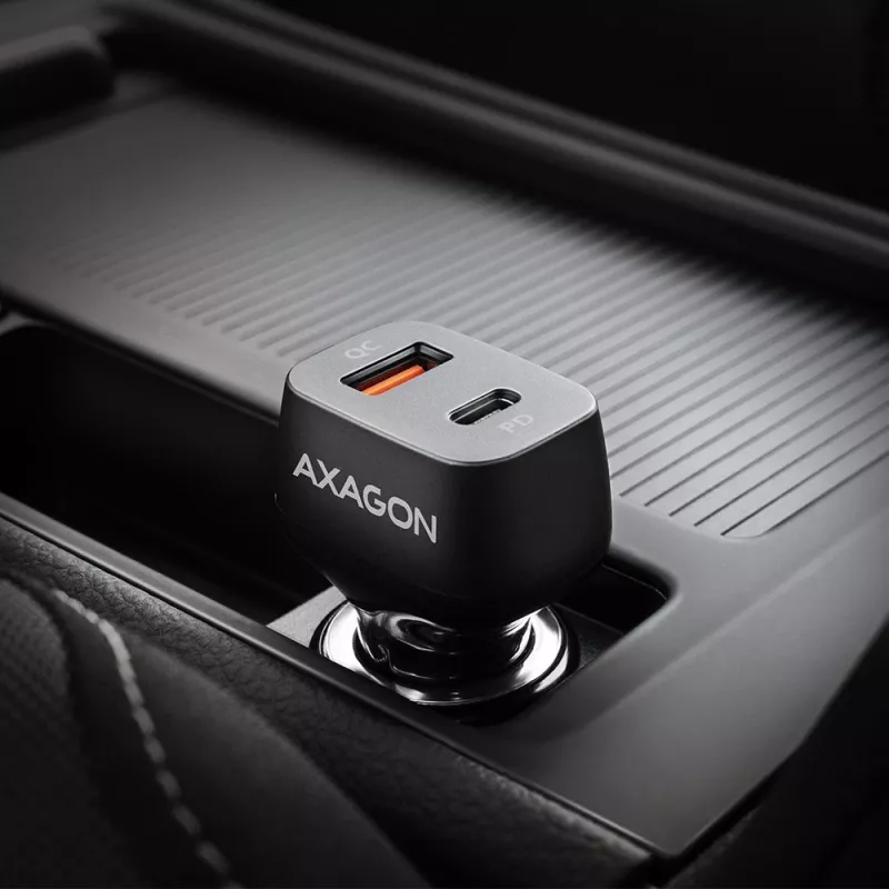 AXAGON PWC-PQ38 38W autolader 2x poort USB-A+C