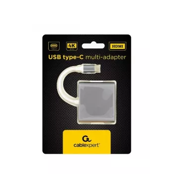 Gembird A-CM-HDMIF-02-SG USB-grafische adapter 3840 x 2160 pixel grijs