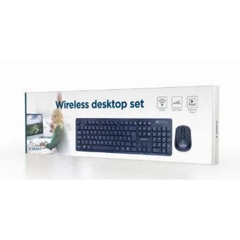 Gembird KBS-WCH-03 draadloze toetsenbord-muisset, zwart