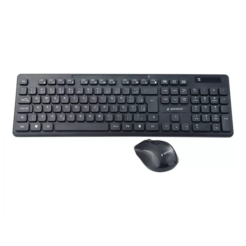 Gembird KBS-WCH-03 draadloze toetsenbord-muisset, zwart