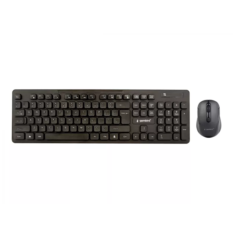 Gembird KBS-WCH-03 draadloze toetsenbord-muisset, zwart