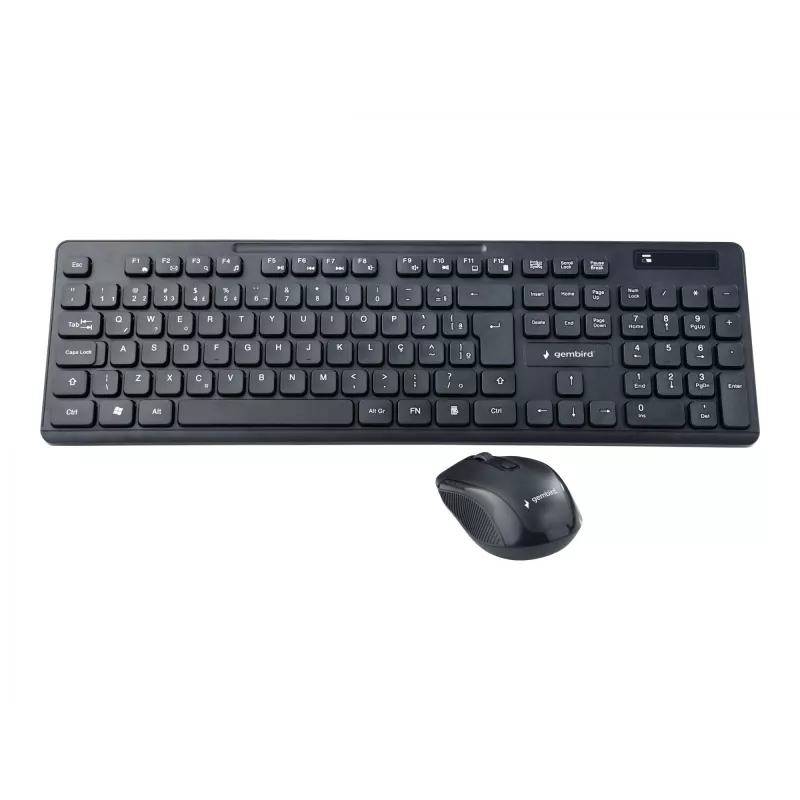 Gembird KBS-WCH-03 draadloze toetsenbord-muisset, zwart
