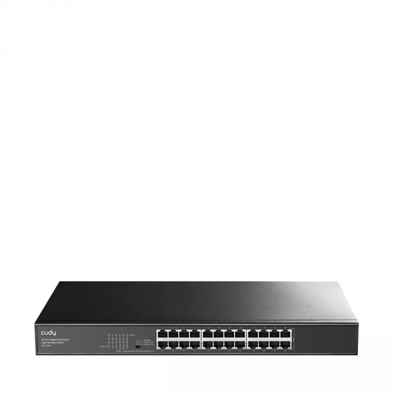 Cudy GS1024E netwerkswitch Managed Gigabit Ethernet (10/100/1000) zwart