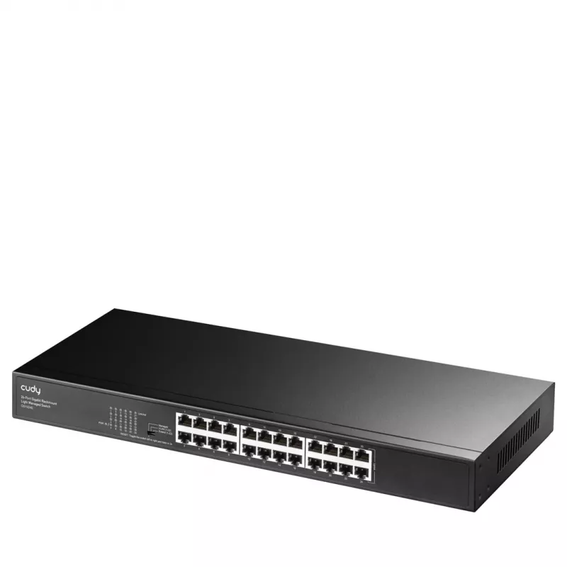 Cudy GS1024E netwerkswitch Managed Gigabit Ethernet (10/100/1000) zwart
