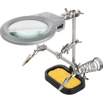 Goobay 51226 soldeerbout-/station-accessoire 1 stk. houder met loep