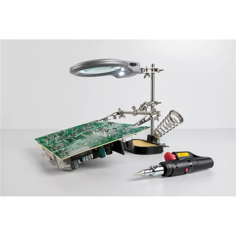 Goobay 51226 soldeerbout-/station-accessoire 1 stk. houder met loep