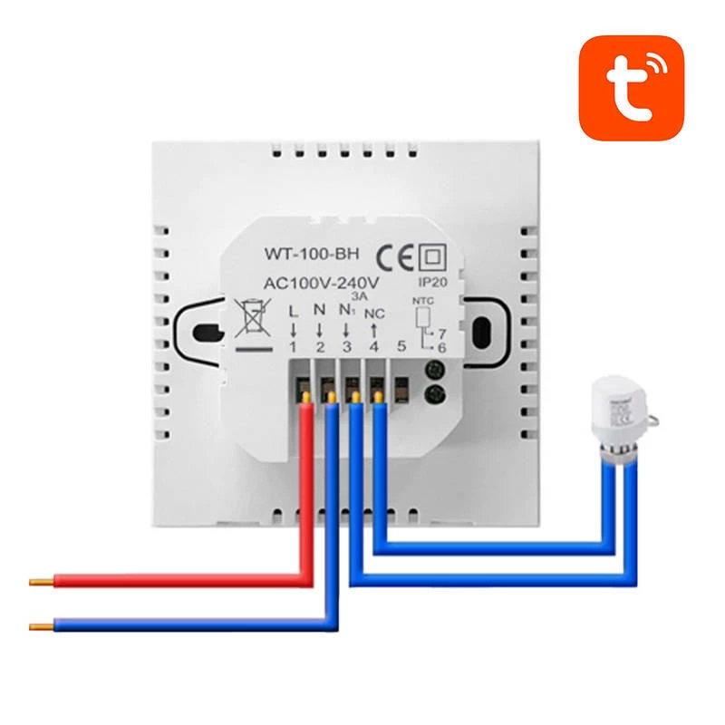 Avatto ZWT100 slimme thermostaat 3A ZigBee boiler TUYA