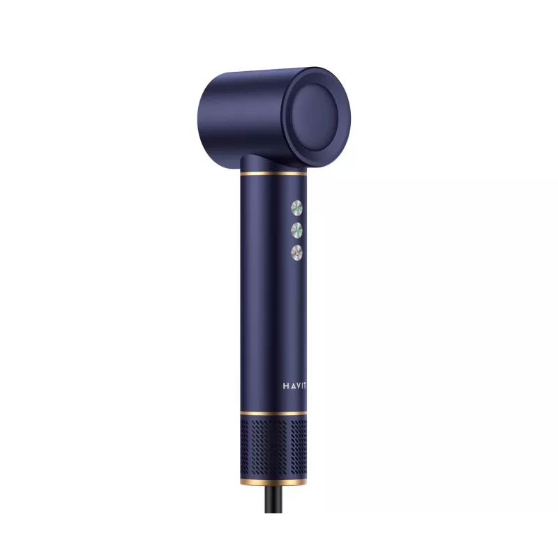 Havit HD634-EU multistyler heteluchtborstel, 1300 W, 4 opzetstukken, blauw
