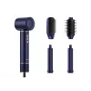 Havit HD634-EU multistyler heteluchtborstel, 1300 W, 4 opzetstukken, blauw