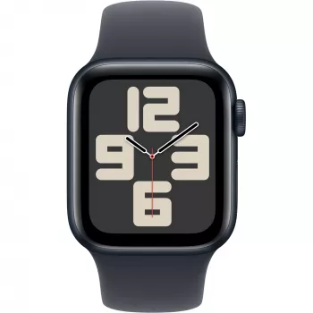 APPLE Watch SE GPS + Cellular 40 mm middernacht aluminium behuizing met middernacht sportband – S/M