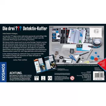De drie ??? Detective Carry Case, detectivesets complete uitrusting voor jonge detectives