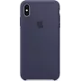 Apple siliconen case voor iPhone XS Max Midnight Blue