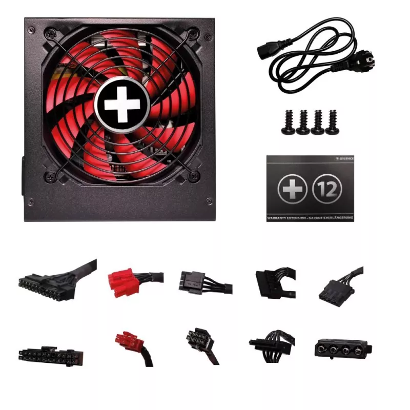 Voeding | XILENCE | 550 Watt | efficiëntie 80 PLUS GOLD | PFC Active | XN071