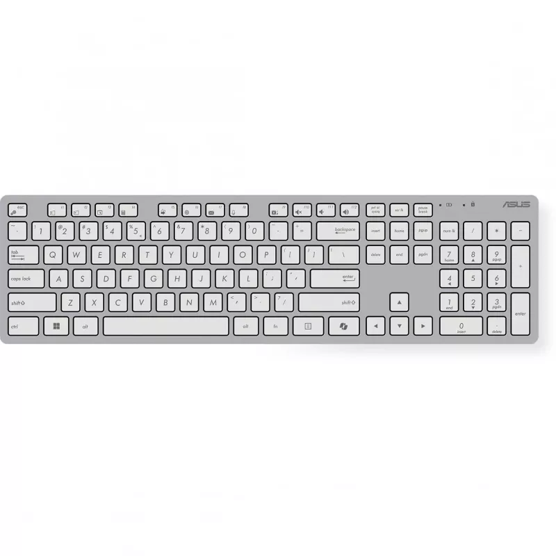 ASUS W5000 draadloze toetsenbord- en muisset, wit