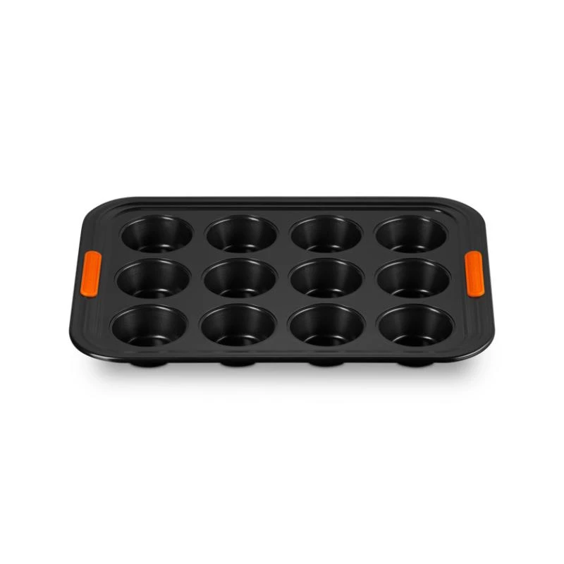 Le Creuset muffinvorm van koolstofstaal, antiaanbaklaag, 12 stuks (46058000010000)