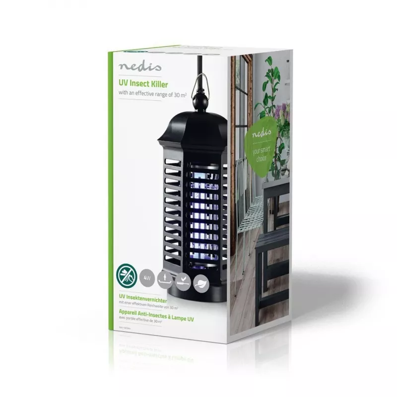 Nedis INKI110CBK4 insectenval muggenval zwart