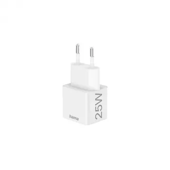 Hama 00201652 oplader 220V USB-C PD/Qualcomm 25W wit