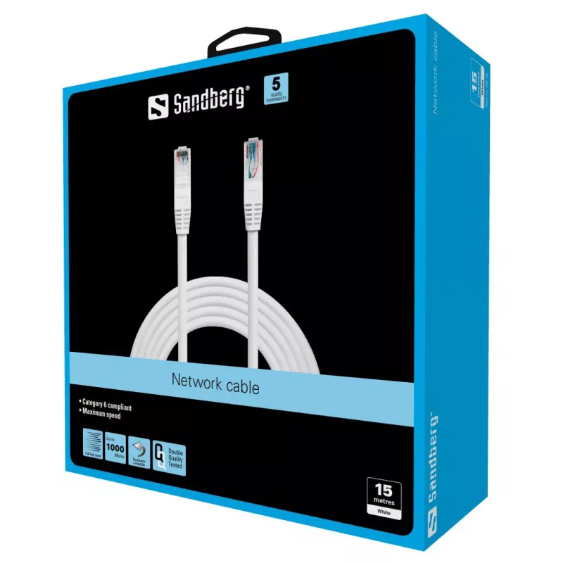 SANDBERG netwerkkabel - RJ-45 (M) naar RJ-45 (M)