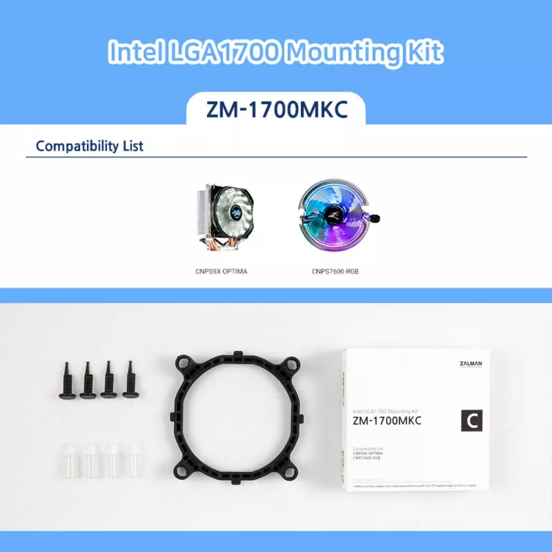 Zalman ZM-1700MKC - upgradekit voor processorkoeler - (voor: LGA1200, LGA1700)