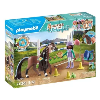 Figurenset paarden 71355 Zoe en Blaze met hindernissen