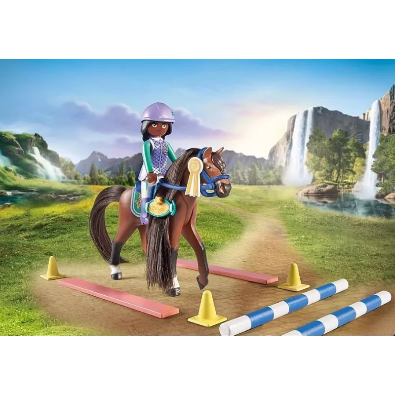Figurenset paarden 71355 Zoe en Blaze met hindernissen