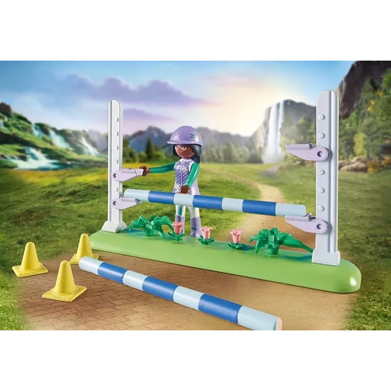 Figurenset paarden 71355 Zoe en Blaze met hindernissen