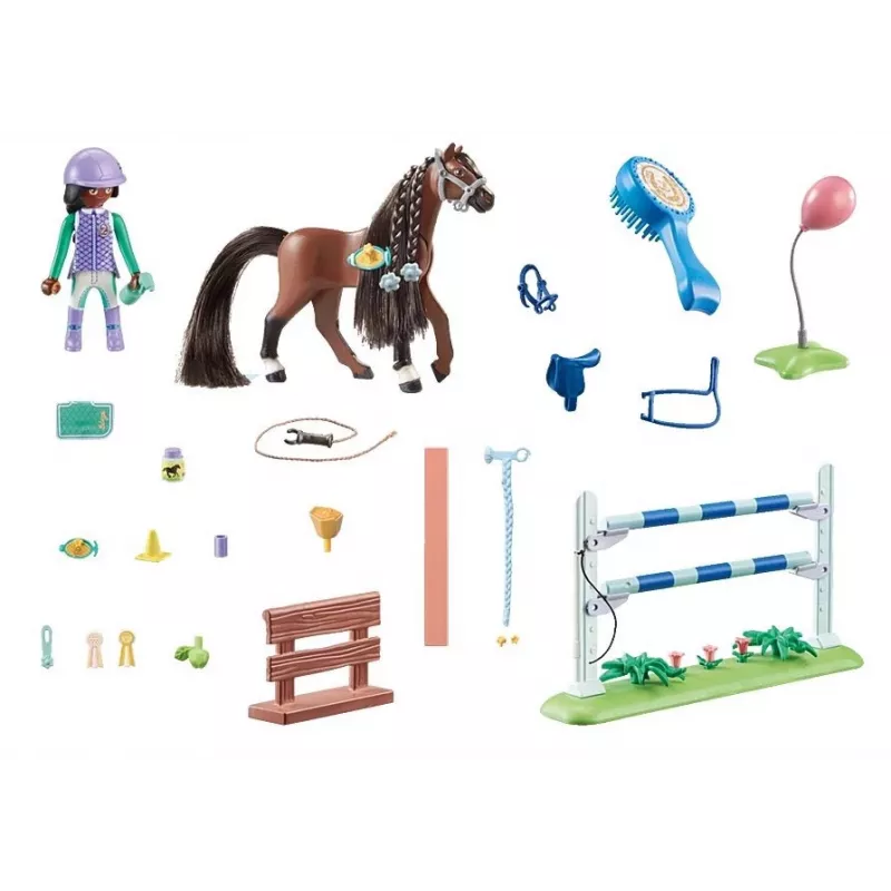 Figurenset paarden 71355 Zoe en Blaze met hindernissen