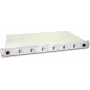 Lightwin glasvezel lasbox, 12 vezels, 6x DLC singlemode, 9/125µm OS2 G657.A1 pigtail lasbox (SPBOX 12E09 OS2 DLC)