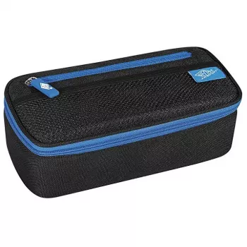WEDO etui zwart/lichtblauw