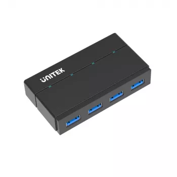 UNITEK Y-HB03001 interface-hub USB 3.2 Gen 1 (3.1 Gen 1) Type-B 5000 Mbit/s zwart
