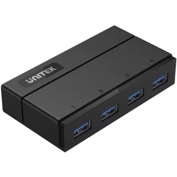 UNITEK Y-HB03001 interface-hub USB 3.2 Gen 1 (3.1 Gen 1) Type-B 5000 Mbit/s zwart