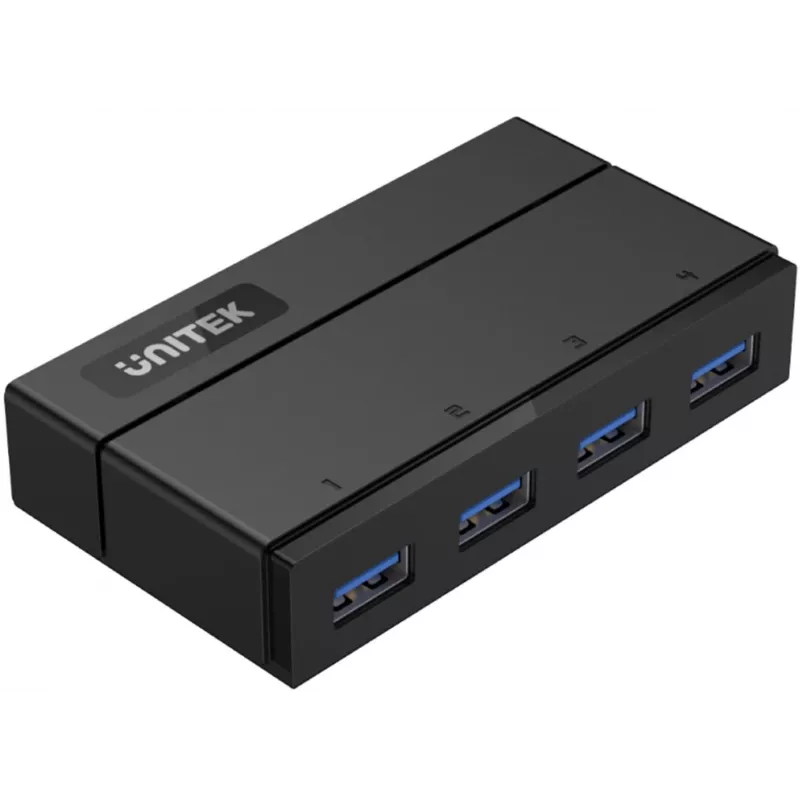 UNITEK Y-HB03001 interface-hub USB 3.2 Gen 1 (3.1 Gen 1) Type-B 5000 Mbit/s zwart