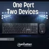 Manhattan 178990 draadloze toetsenbord- en muisset, zwart