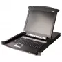 ATEN CL5708MW 43cm brede LCD KVM-switch, USB-PS/2, VGA, 8 poorten, UK-layout