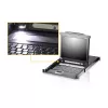 ATEN CL5708MW 43cm brede LCD KVM-switch, USB-PS/2, VGA, 8 poorten, UK-layout