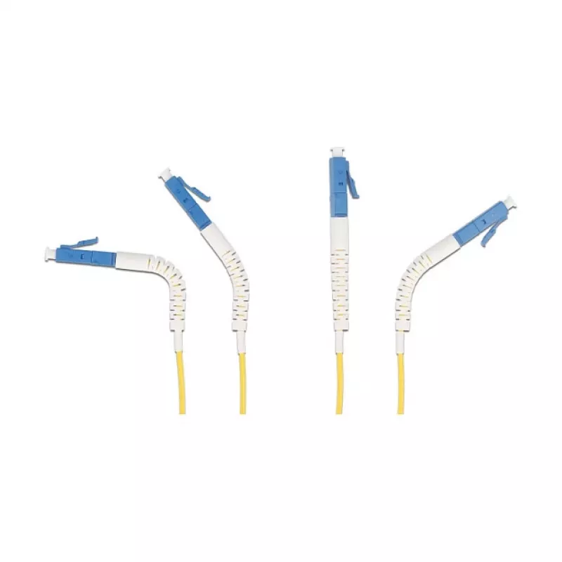Delock glasvezelkabel LC-duplex naar LC-duplex singlemode OS2 hoekbaar 1 m