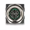 Delock M12 adapter X-coded 8 pin bus naar RJ45 bus recht