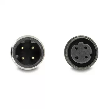 Delock M12-kabel D-gecodeerd 4-pins stekker naar bus PVC 1 m