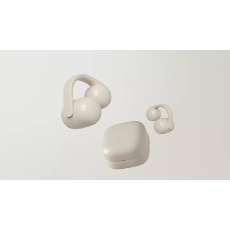 Sony | earbuds | LinkBuds WF-LC900 Clip | Bluetooth | open-ear | draadloos | greige